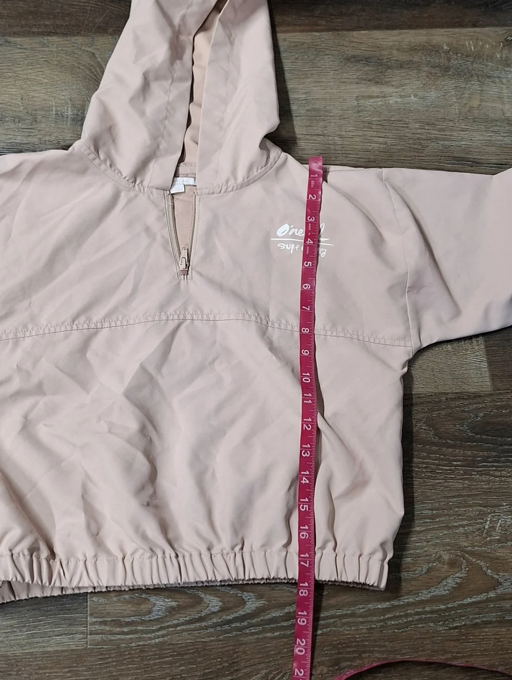 O'Neill Surf Company Cropped 1/4 Zipper Windbreaker Jacket, Tween L, RN#86773